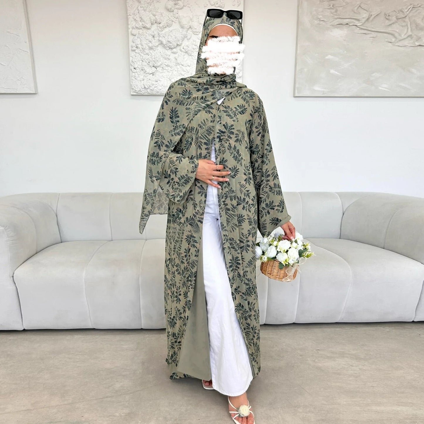 Layali Blossom Abaya Set