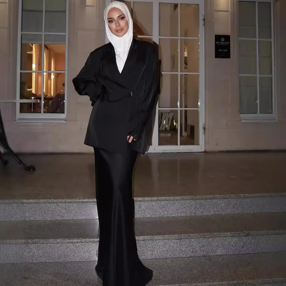 Sara satin two piece