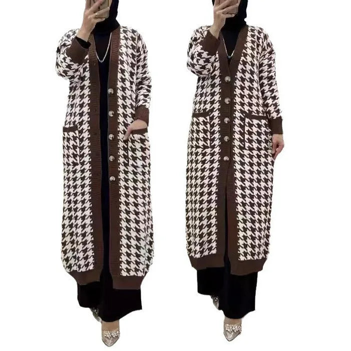 Ayla Houndstooth Sweater | Classic Comfort