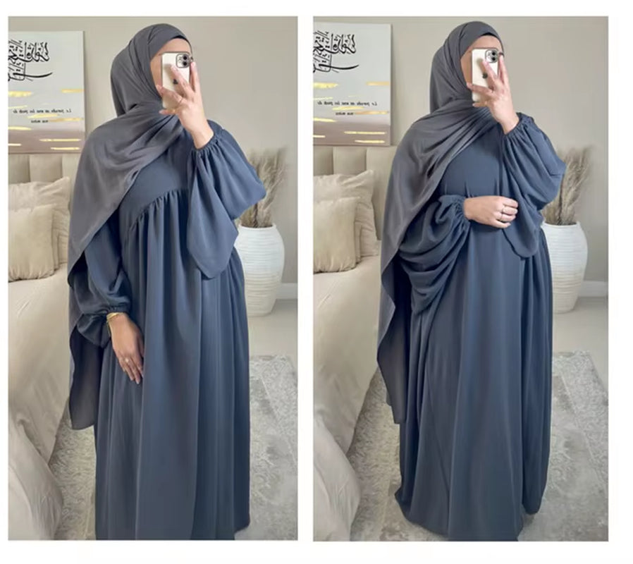 Aaliyah Balloon Sleeve Abaya