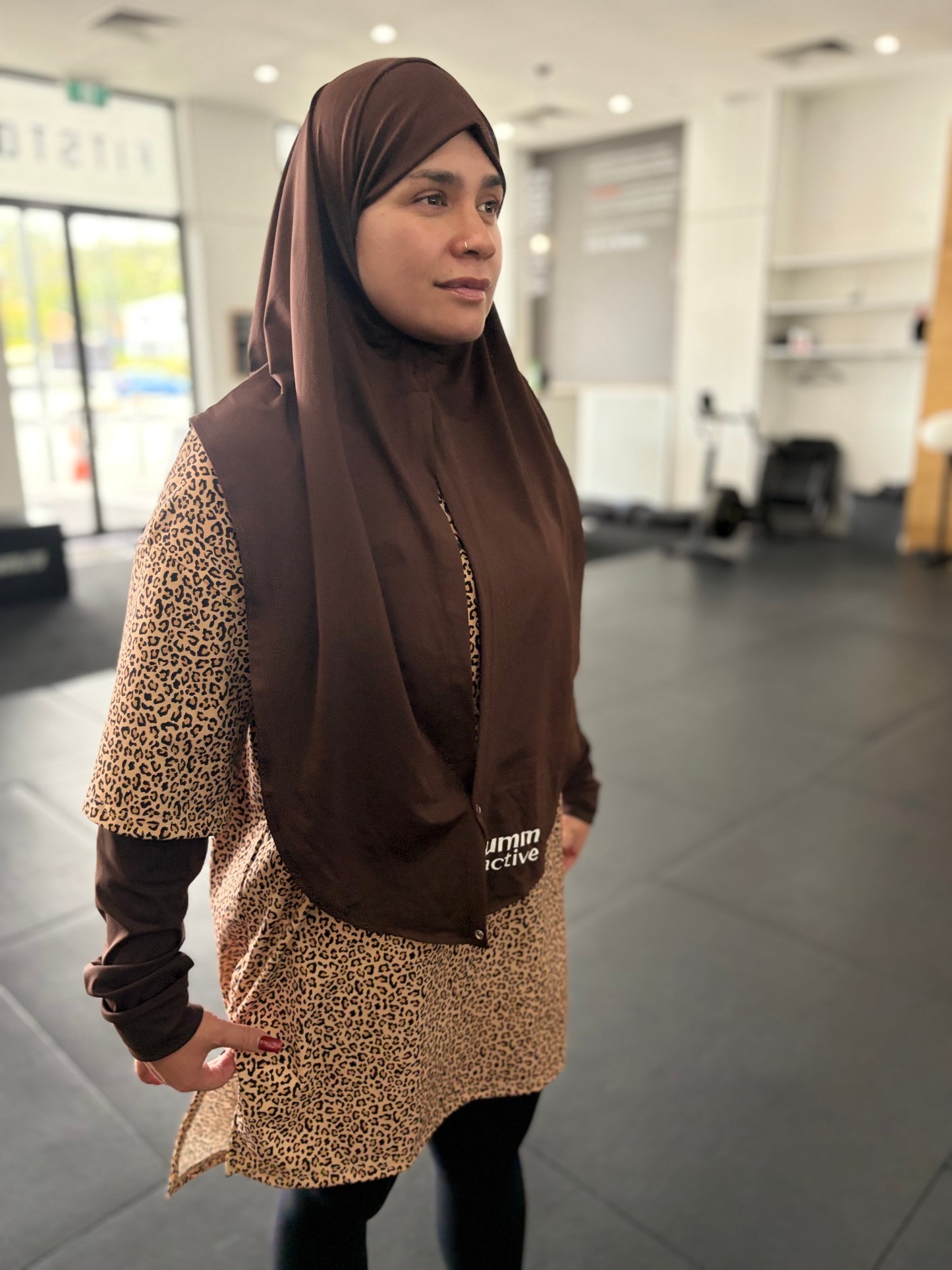 Modest activewear set for hijabi sport 