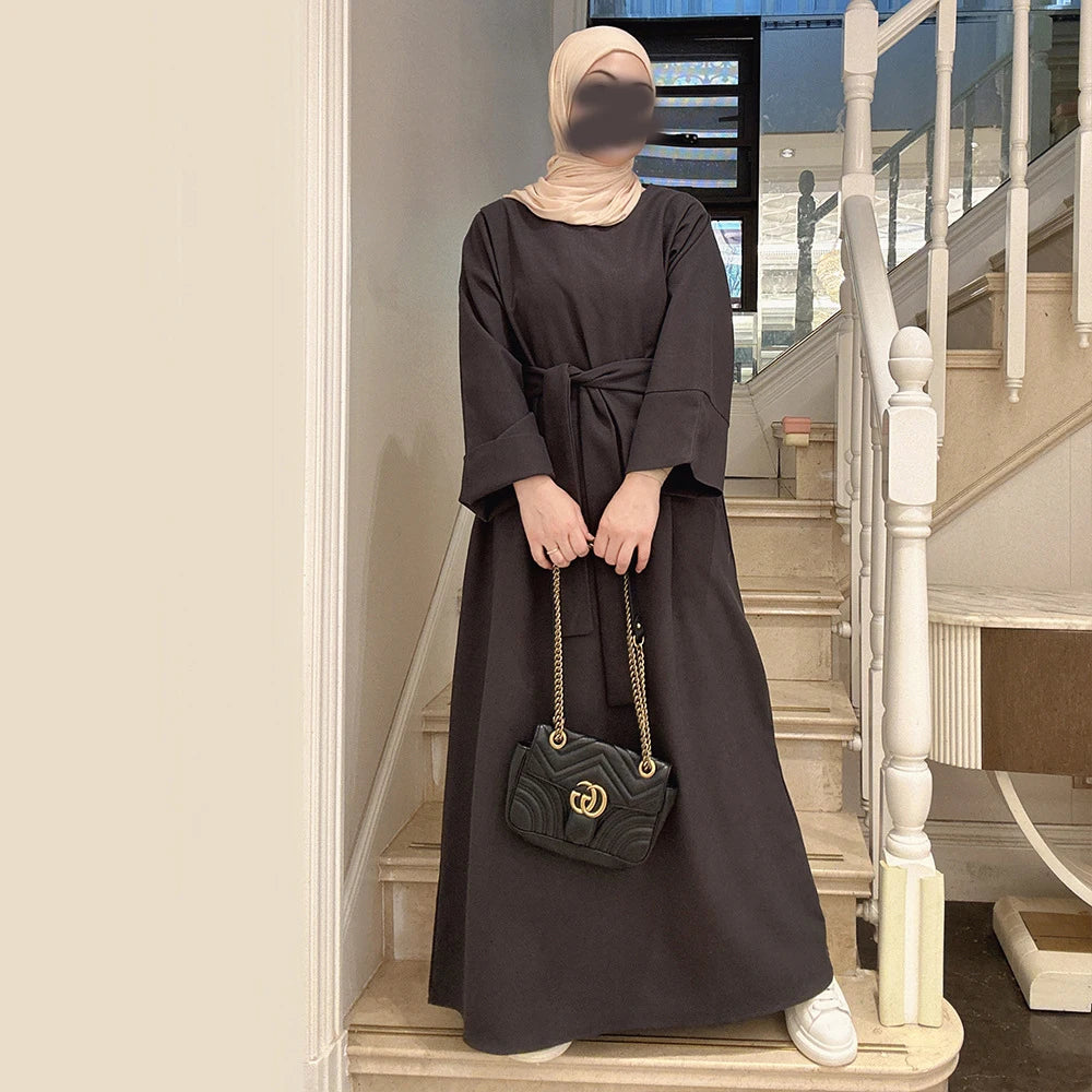 Zemira Winter Belted Abaya