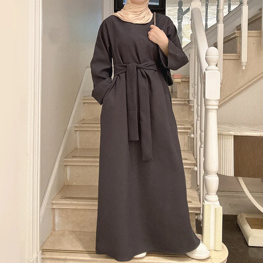 Zemira Winter Belted Abaya