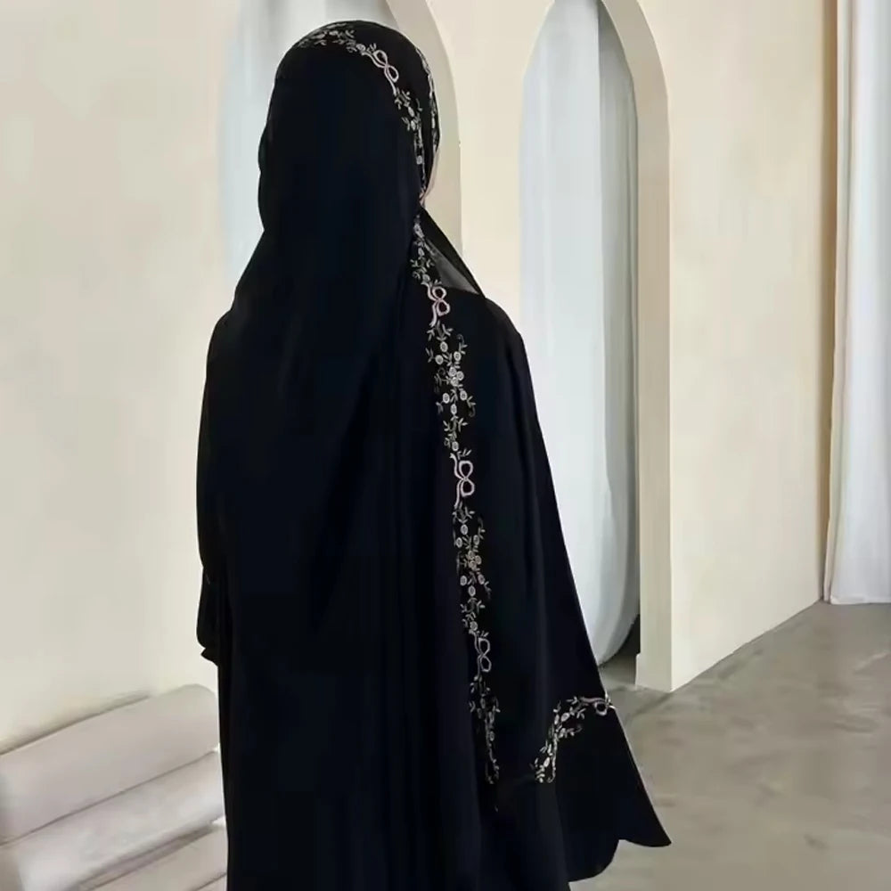 Rose Bow Abaya