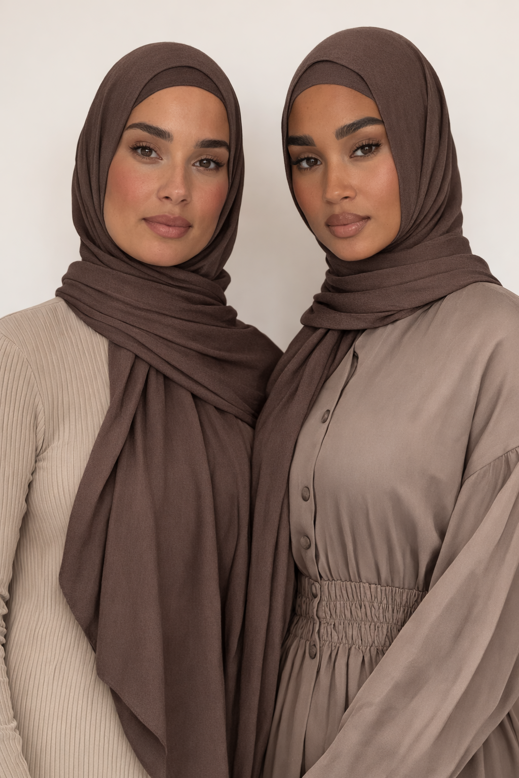 Cocoa Taupe- Modal hijab + grip undercap