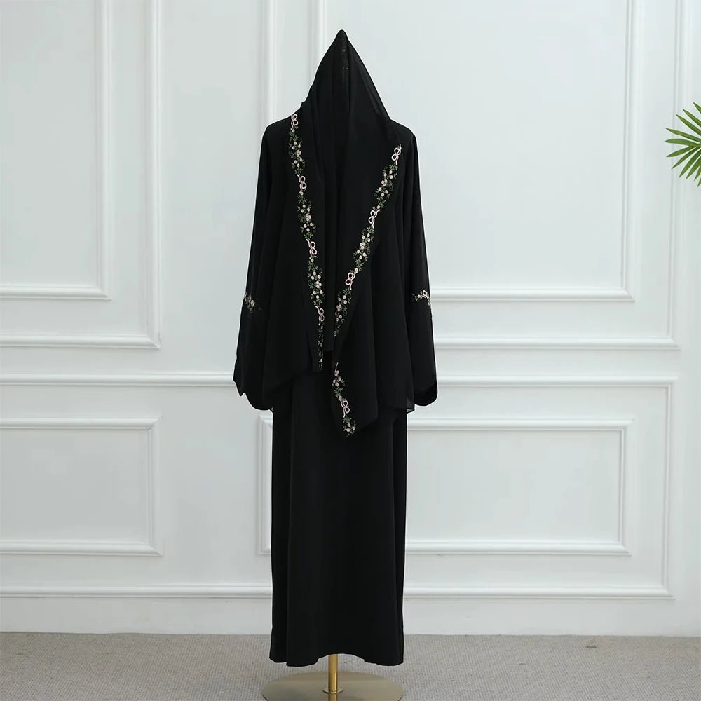 Rosé Bow Abaya