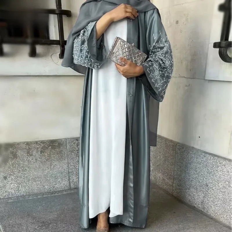 Lana Embroidered Silky Abaya