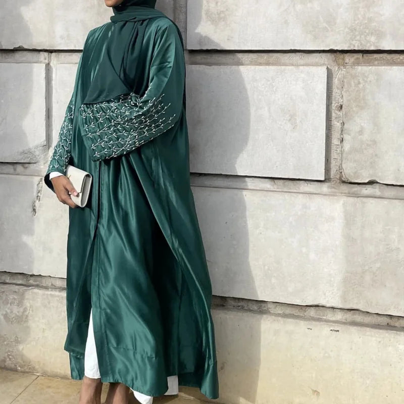 Lana Embroidered Silky Abaya