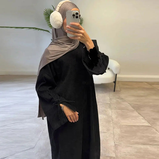 Umm winter bow abaya