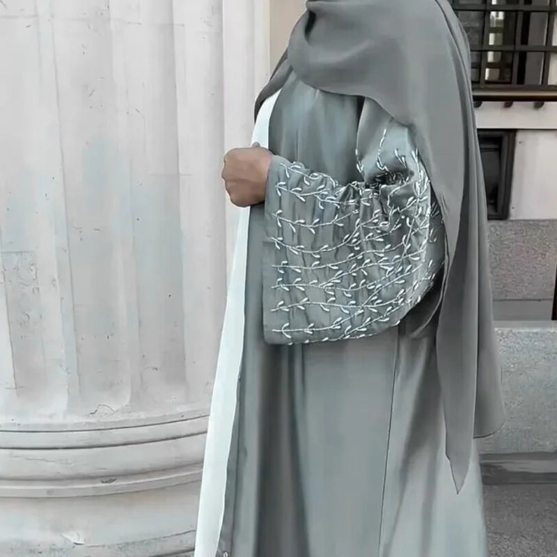 Lana Embroidered Silky Abaya