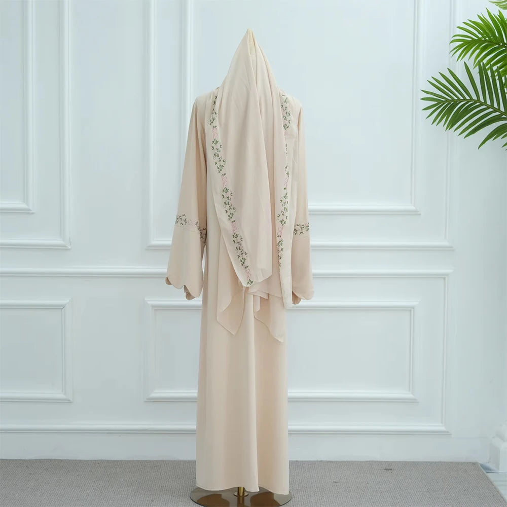 Rosé Bow Abaya