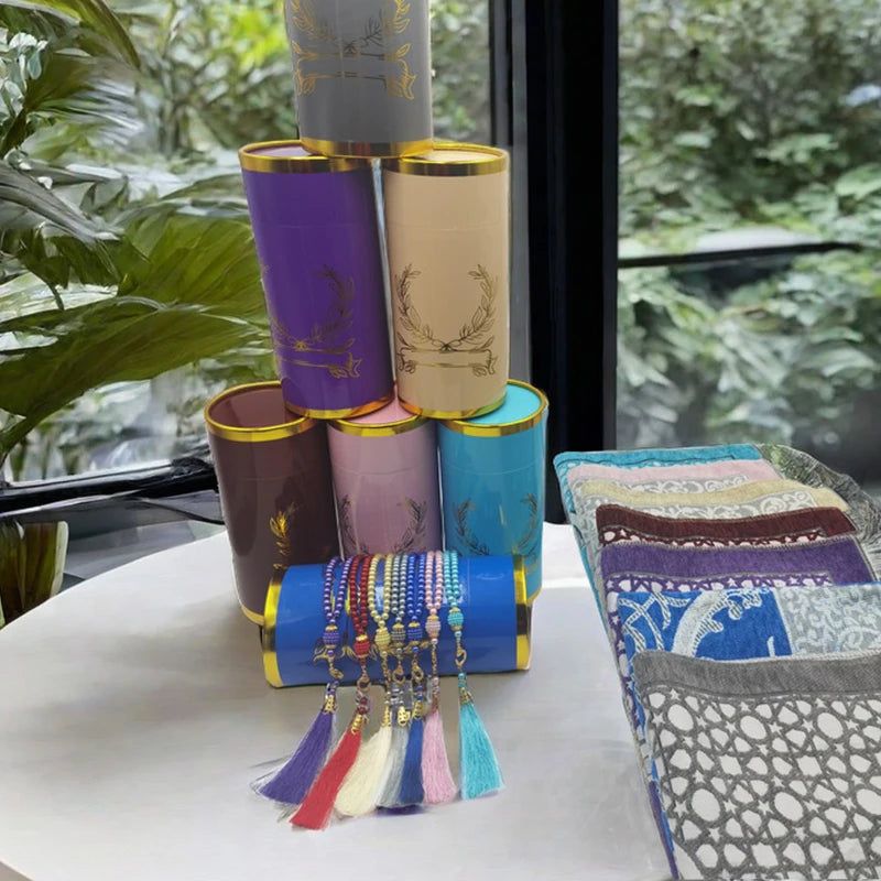 Barakah Set | Prayer Mat & Tasbih Gift Box