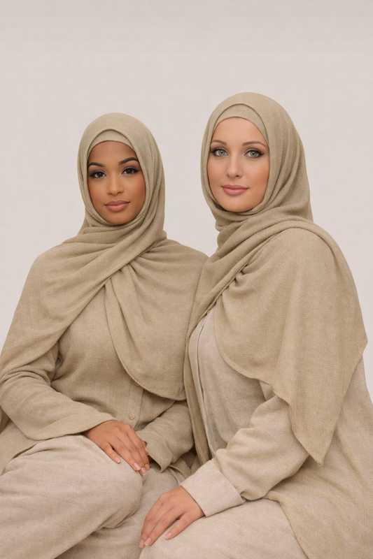 Non slip grip undercap
Dyed set matching hijab and scarf