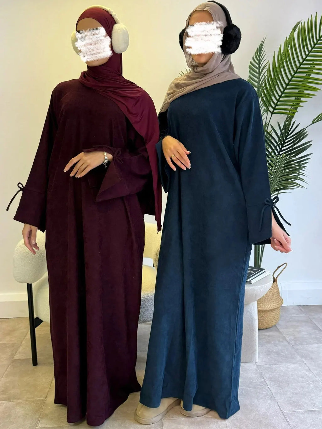 Umm winter bow abaya