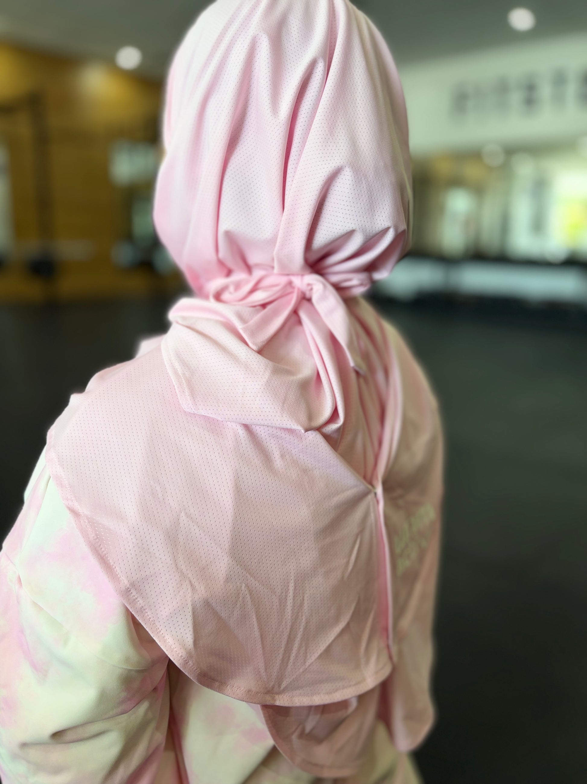 Modest sports hijab sweat wicking Muslim workout 