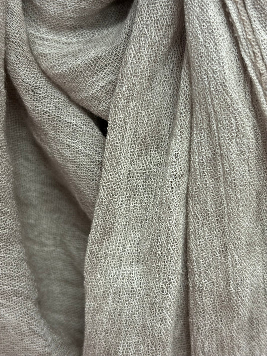 crinkle hijab texture close up light neutral fabric