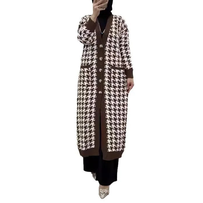 Ayla Houndstooth Sweater | Classic Comfort